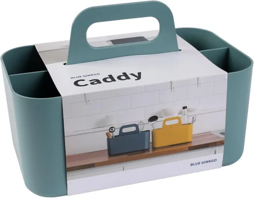 Miniatura 15 de BLUE GINKGO - Organizador apilable pequeño para baño, oficina, manualidades o suministros escolares, transportador portátil hecho en Corea Azul