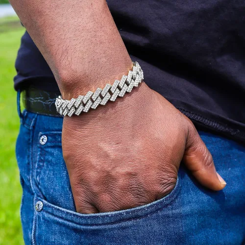 Miniatura 44 de Charles Raymond Bling-ed Out Ultimate Hip Hop Royalty Reloj para hombre con número romano de fácil lectura o indicadores de tiempo de diamantes