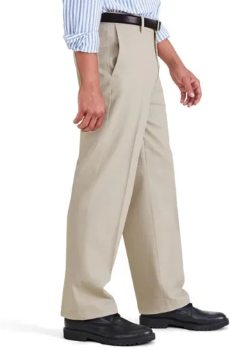 Miniatura 2 de Dockers Pantalones de ajuste relajado para hombre, color caqui sin hierro con protección contra manchas