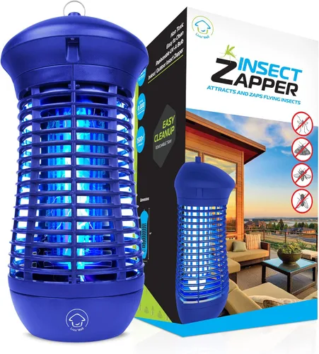 Miniatura 8 de Livin' Well Green Bug Zapper para interiores y exteriores – 4000 V de alta potencia eléctrica Mosquito Zapper Home Patio, 1,500 pies cuadrados rango