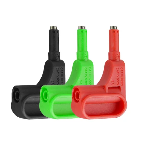 Miniatura 4 de ZIBOO ZB-P12 - Sonda magnética de prueba magnética para plátano de 0.157 in, juego de 3, compatible con indicador de secuencia de fase FLUKE 9040