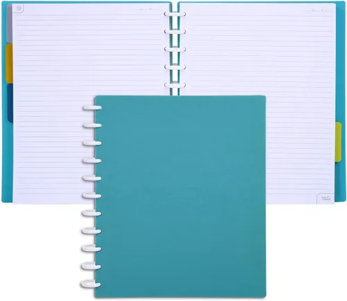 Miniatura 31 de Talia - Cuadernos de notas con tapas, planificador, personalizables, (Azul de Verano, Junior (5.5 pulgadas x 8.5 pulgadas)) Azul verano