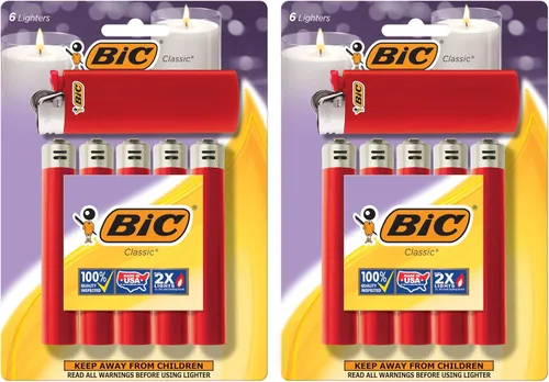 Miniatura 14 de BIC Encendedor clásico maxi de bolsillo, azul, paquete de 12 (el embalaje puede variar)