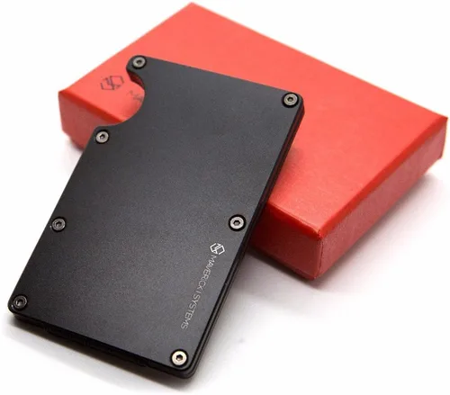 Miniatura 7 de Cartera de viaje minimalista delgada con bloqueo RFID para tarjetas de crédito