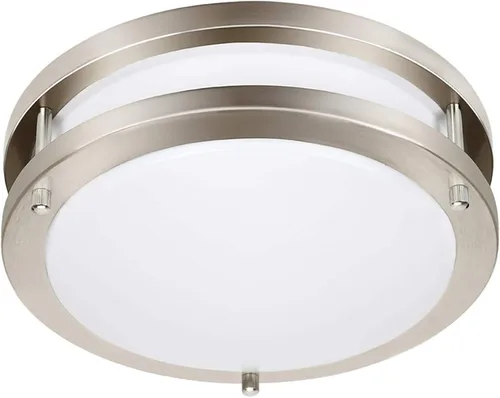 Miniatura 13 de Luminaria de techo LED atenuable de 36 W, luminaria empotrable de 12 pulgadas, luces de techo para dormitorio, cocina, superbrillante de 4000 Níquel