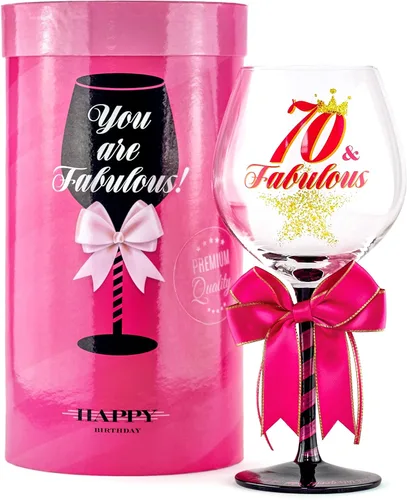 Miniatura 10 de Copa de vino de cumpleaños 40 y fabulosa para mujer, regalo divertido para mujeres que cumplen cuarenta años, mamá, mejor amiga, tía, hermana