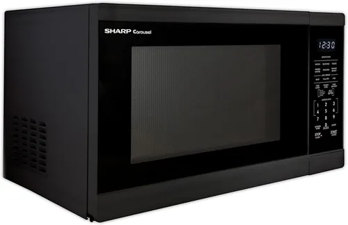 Miniatura 10 de SHARP Horno microondas para encimera con plato giratorio extraíble de 12.4 pulgadas, 1100 vatios, 1.4 pies cúbicos, color negro