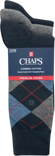 Miniatura 3 de Chaps Men's Soft Argyle Dress Crew Socks-3 Pair Pack-Reinforced Heel and Toe