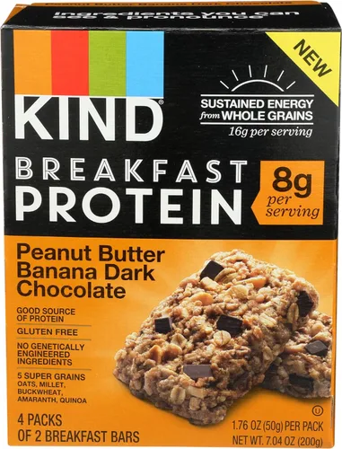 Miniatura 17 de KIND Barras de cereales para el desayuno, aperitivos sin gluten, chocolate con almendras, caja de 9.3 onzas (36 barras)