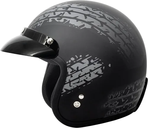 Miniatura 13 de VCAN Casco de motocicleta V85C 3/4 de cara abierta aprobado por DOT
