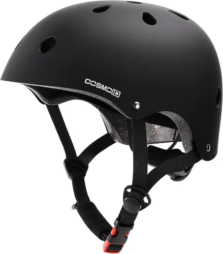 Casco para bicicleta, scooter, patinaje en línea, patinaje en línea, ajustable y multideportivo para casco de patinaje, 3 tamaños para adultos y
