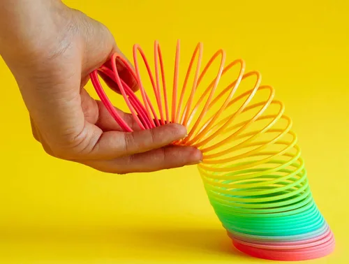 Miniatura 3 de JA-RU Big Rainbow Spring Toys for Kids (3 unidades) - Juguete clásico de resorte helicoidal de plástico Juguetes para ansiedad para aliviar