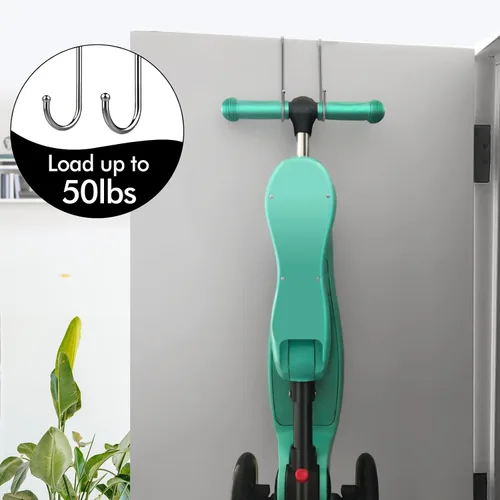 Miniatura 5 de Ganchos resistentes para colgar sobre la puerta, ganchos individuales para cargas de hasta 50 libras para cocina, baño, dormitorio y oficina