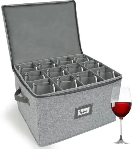 Miniatura 10 de HOMELUX THEORY 8 piezas de contenedores de almacenamiento de porcelana de carcasa dura, almacenamiento de tazas, copas de vino, utensilios