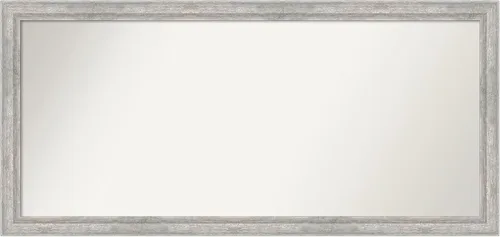 Miniatura 273 de Amanti Art Espejo de baño plateado para sobre fregadero, 23 x 23 pulgadas, espejo cuadrado plateado en ángulo, marco de madera moderno medio, se