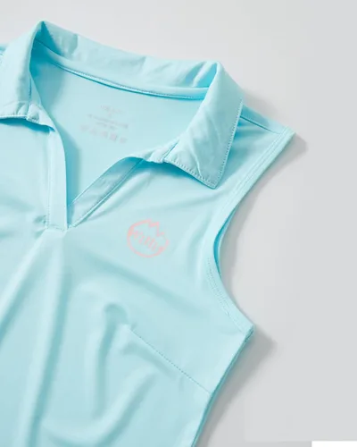 Miniatura 4 de Willit Polo sin mangas para niñas, polo de golf, tenis, camisas ligeras de secado rápido
