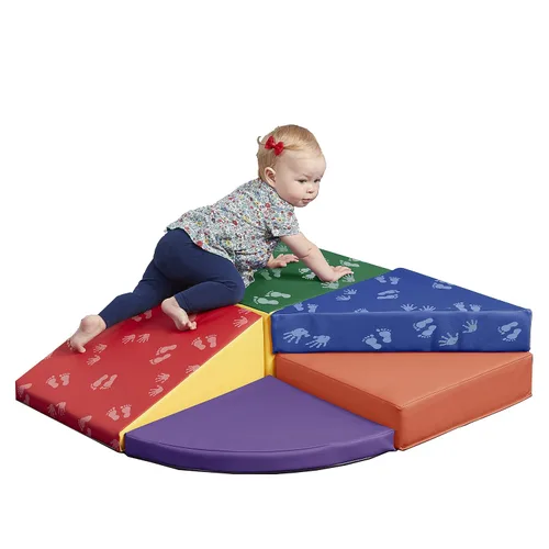Miniatura 10 de ECR4Kids SoftZone Junior Tiny Twisting Climber, juego para principiantes, manos y pies, 5 piezas Hands and feet