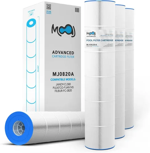 Miniatura 8 de MOAJ Paquete de 4 filtros avanzados para piscina que sustituyen a Hayward SwimClear C2025, CX470E, CX470-XRE, CX480, CX480-XRE, PA56SV, C-7458