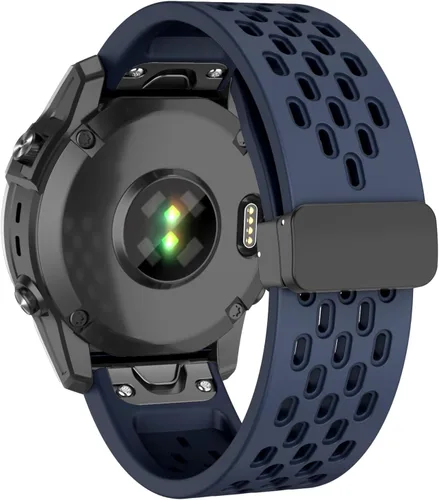 Miniatura 8 de ISABAKE Air-holes - Correa de silicona de ajuste rápido de 0.116 pulgadas para Garmin Fenix 7X/Fenix 6X/Fenix 6X Pro/Fenix 5X/Fenix 5X Plus/Fenix 3
