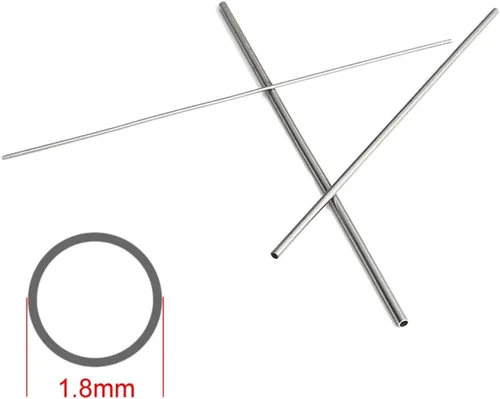 Miniatura 3 de REMSEY Tubo de acero inoxidable 304 Tubo superfino, diámetro exterior 0.071 in, grosor de pared 0.004 in, 0.008 in, 0.016 in, tubo SUS304 de micro