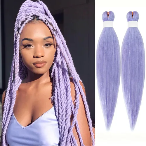 Miniatura 100 de Extensiones de cabello para trenzar preestiradas, color negro, 12 pulgadas, 8 paquetes de cabello natural para trenzar, fácil trenza, ajuste de agua