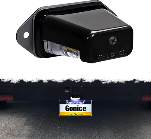 Gonice Luz LED superbrillante para matrícula, 6-SMD, ajuste universal para camión, remolque, furgoneta, RV, SUV, barco, luz debajo del capó, cumple