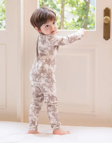 Miniatura 3 de VAENAIT BABY 12M-12 Toddler Kids Boys Girls 100 Cotton Marbling Sung Fit Sleepwear Pajamas 2pcs Pjs Set