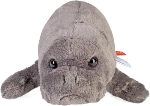 Miniatura 2 de Wild Republic Pocketkins Eco Manatí de peluche, 5 pulgadas, juguete de peluche, hecho de materiales reciclados, respetuoso con el medio ambiente