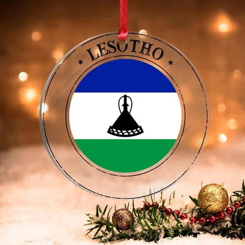 Miniatura 11 de Adornos de Navidad de Kazajstán, bandera de Kazajstán, recuerdo de Navidad, adornos de Navidad acrílicos, bandera nacional, recuerdo de país