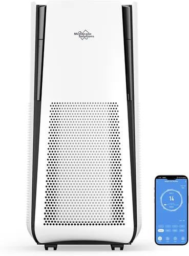 Membrane Solutions Purificadores de aire para el hogar, habitación grande de hasta 3027 pies cuadrados en 1 hora con WiFi inteligente y Alexa, modo