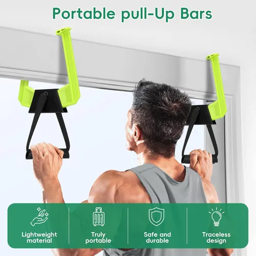 Miniatura 5 de Portable Pull Up Bar for Doorway,Travel Pull Up Bar,Adjustable Home Gym Equipment,Dual Handle Design for Pull-Ups,Maximum Load Capacity of 330lb, No