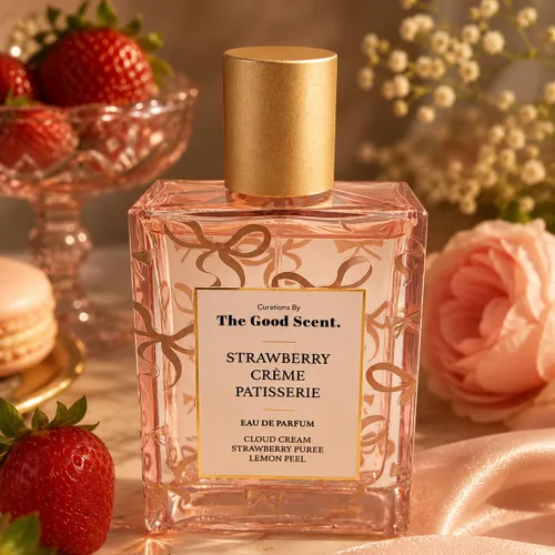 Strawberry Creme Patisserie Eau de Parfum, 3.4 onzas líquidas (3.4 fl oz) - Fragancia gourmand con notas de fresa jugosa, limón picante y crema de