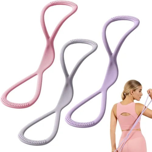 Miniatura 16 de Bandas de resistencia, 2025 nueva figura 8 bandas de resistencia para mujeres y hombres, bandas de ejercicio con asas para entrenamiento, brazo