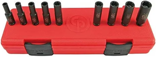 Miniatura 8 de Chicago Pneumatic SS4114D - Juego de llaves de vaso de impacto de 1/2 pulgada, profunda, métrica, 6 puntos, juego de llaves de impacto (14 piezas)