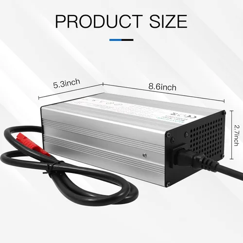 Miniatura 2 de YEWY - Cargador de batería LiFePO4 de 29.2 V 25 A, 29.2 V, 25 A, 90 V -130 V para 8S, 24 V, 70 AH, 100 AH, 120 AH, 200 AH, LiFePO4 LFP