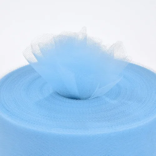 Miniatura 4 de Rollo de tela de tul, 6 pulgadas por 200 yardas (600 pies), carrete de tela de organza de tul para bricolaje, falda tutú, decoración de baby shower