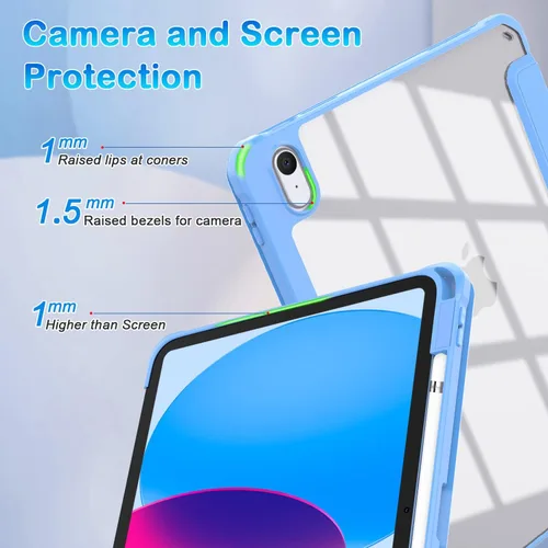 Miniatura 6 de OKP Funda para iPad de 11ª Generación de 11 pulgadas (A16) 2025, para iPad de 10.9'' de 10ª Generación 2022, Funda Delgada y Ligera para iPad 11/10ª