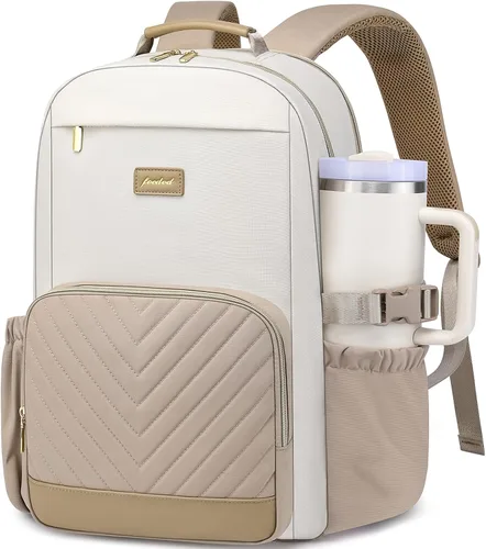 Miniatura 12 de Mochila para Laptop para Mujeres Mochila de Libros: Mochilas de Trabajo y Escuela de 15.6 pulgadas con Bolsillo con Compartimento para Taza de Gran