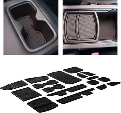 Miniatura 27 de CupHolderHero Compatible con accesorios Honda CR-V 2017-2022 – Insertos de portavasos antipolvo antideslizantes personalizados de alta calidad, Rojo