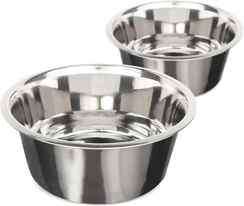 Miniatura 16 de Neater Pet Brands Cuencos de acero inoxidable poco profundos para gatos, 1 taza (8 onzas), 1 tazón de repuesto para comedero individual