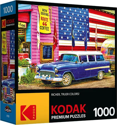 Miniatura 5 de RoseArt - Kodak Premium - Ruta 66-1000 piezas rompecabezas para adultos