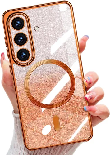 Miniatura 54 de Misscase Funda magnética compatible con iPhone 14 con purpurina y protector de lente de cámara, protección completa, compatible con MagSafe