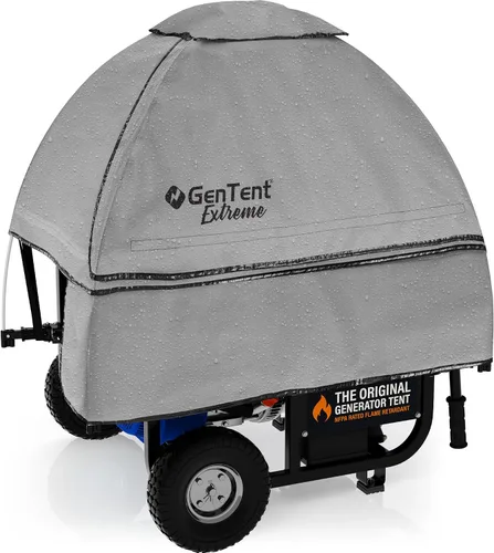 Miniatura 11 de GenTent Funda de funcionamiento del generador - Kit universal (extremo, color tostado) - para generadores portátiles de marco abierto