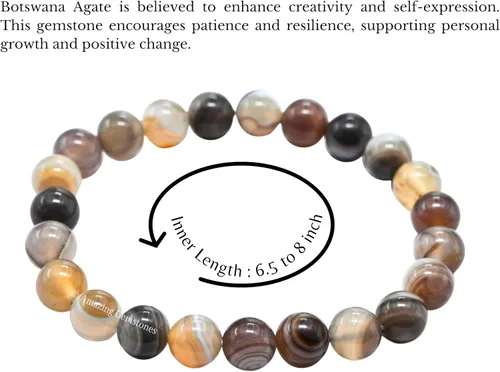 Miniatura 73 de Amazing Gemstone Pulsera de cristal para mujeres y hombres, pulsera de cristal curativo de protección, pulsera elástica con cuentas de piedras