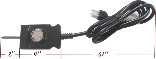 Miniatura 6 de Unifit 120V AC 15A Ahumador/Parrilla Eléctrico Controlador de Temperatura Ajustable Analógico Controlador de Temperatura Calentamiento Elemento Kits