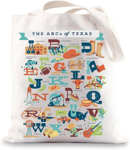 Miniatura 8 de BWWKTOP Bolsa de viaje del estado de Texas, recuerdos y regalos de Texas, bolsa de comestibles reutilizable para viajes