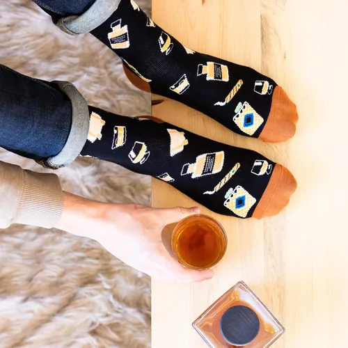 Miniatura 5 de Lavley Calcetines divertidos con texto en inglés "If You Can Read This, Bring Me Funny Socks", regalos novedosos para hombres, mujeres y adolescentes