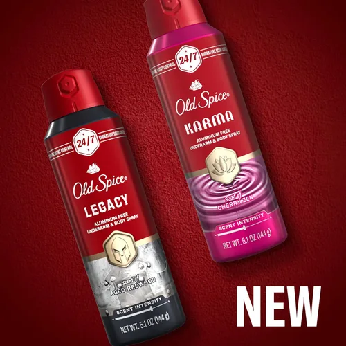 Miniatura 12 de Old Spice Spray corporal sin aluminio para hombres, aroma distintivo 24/7 y frescura duradera, protección contra olores durante todo el día, fácil