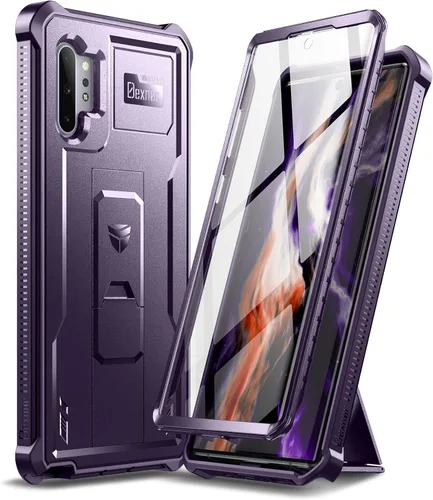 Miniatura 8 de Dexnor Funda para Samsung Galaxy Note 10+ Plus, [Protector de Pantalla y Soporte Integrados] Protección de Grado Militar Pesado a Prueba de Golpes