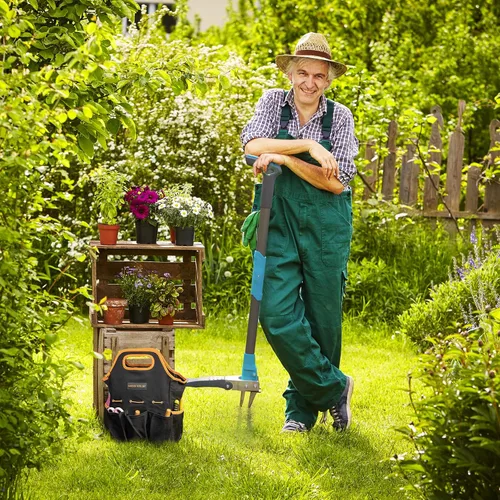 Miniatura 7 de Royalgarden Herramienta extractora de malezas con 2 bolsas de herramientas de jardín, desbrozadora de 40 pulgadas de largo, herramientas